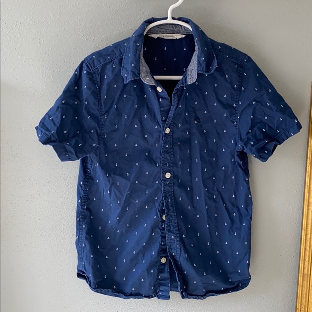 Boys shirt sleeve button up